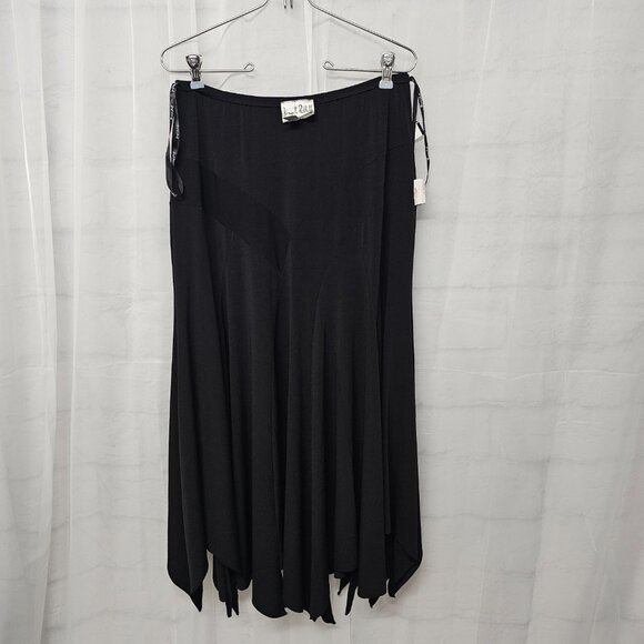 Joseph Ribkoff Skirt Black Midi/Maxi Goth Whimsigoth Fairy Grunge 8 - Picture 5 of 9